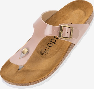 Palado T-Bar Sandals 'Kos' in Pink: front