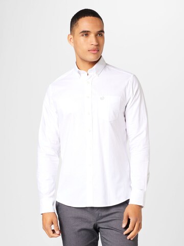 bugatti - Regular Fit Camisa em branco: frente