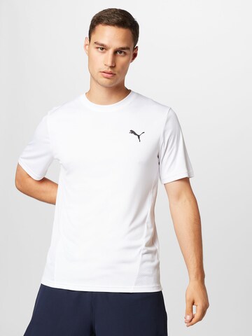 PUMA Performance Shirt in White: front