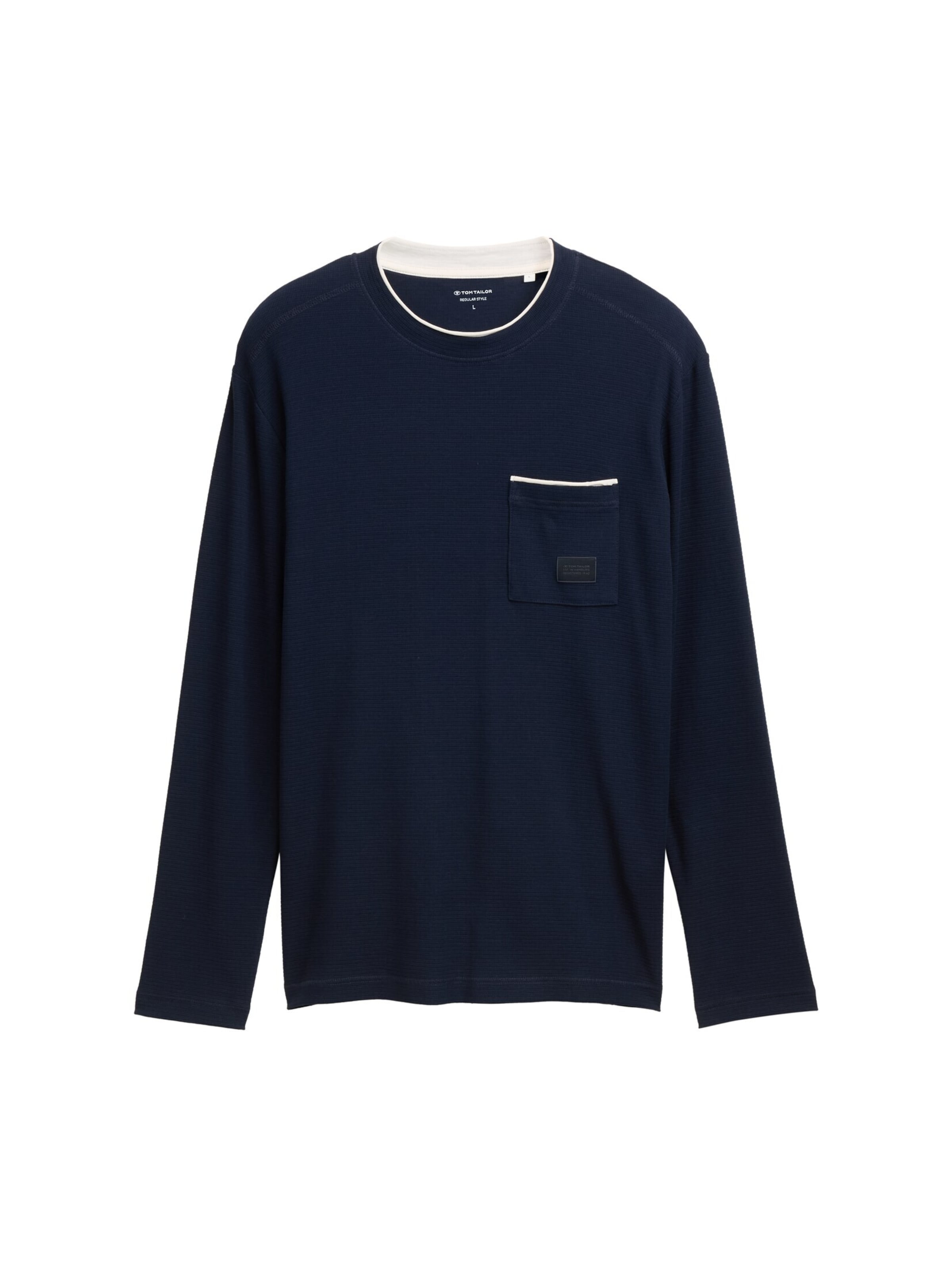 TOM TAILOR Shirt in Blue: front