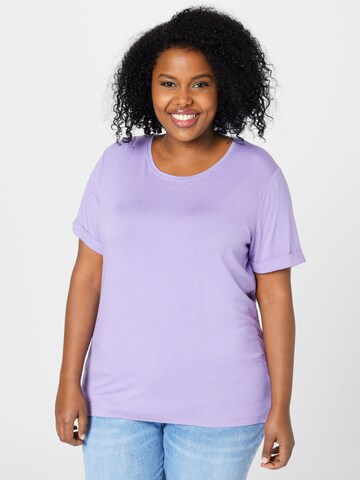 ONLY Carmakoma Shirt in Purple: front