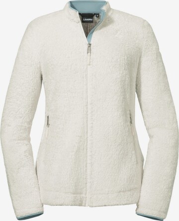 Schöffel Functionele fleece jas 'Southgate' in Wit: voorkant