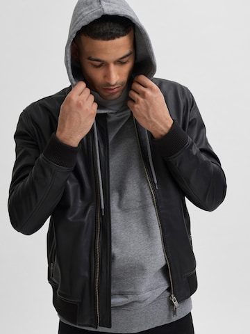 SELECTED HOMME Between-Season Jacket 'Iconic' in Black