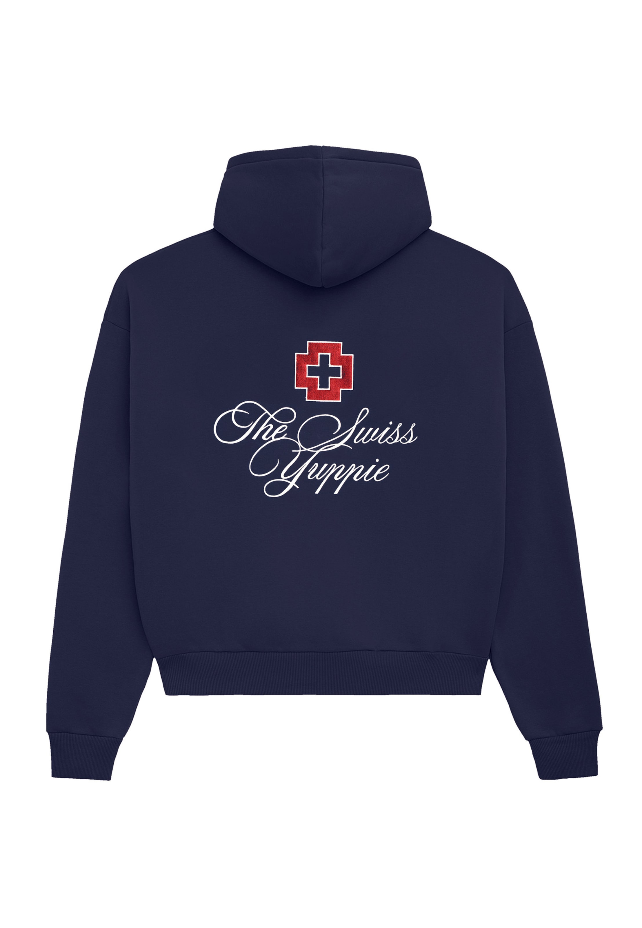 Prohibited Mikina 'The Swiss Yuppie' – modrá: přední strana