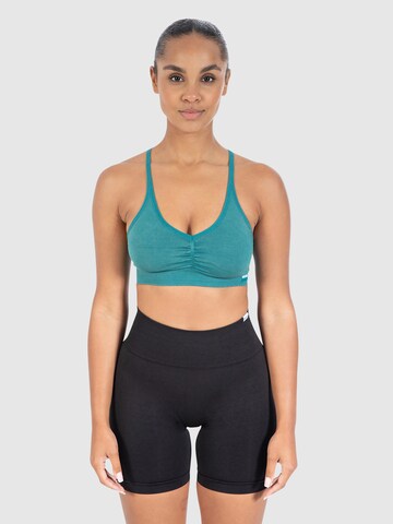 Smilodox Bustier Sport bh in Groen: voorkant