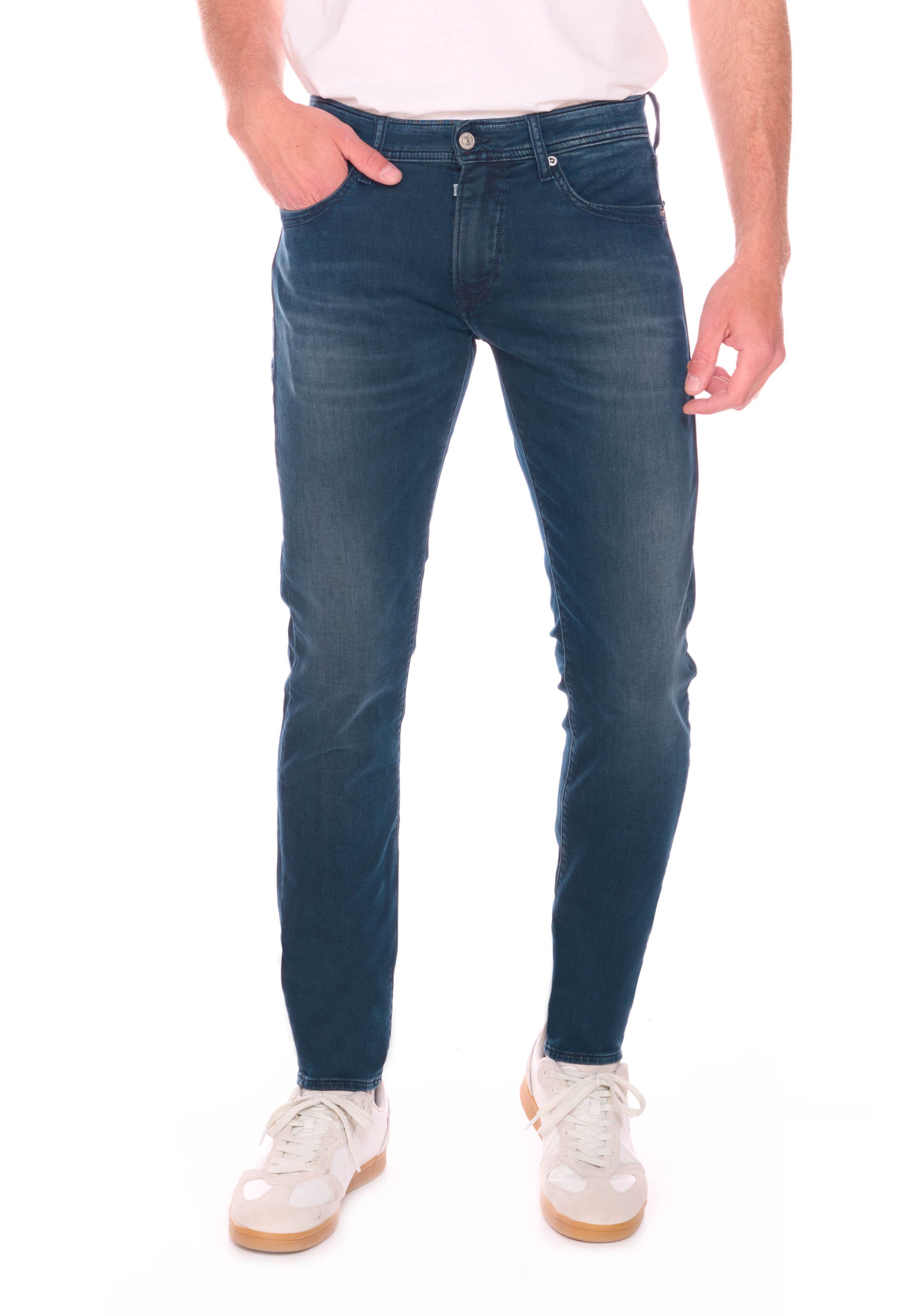 Le Temps Des Cerises Slimfit Jeans '700/11JO' in Blauw: voorkant