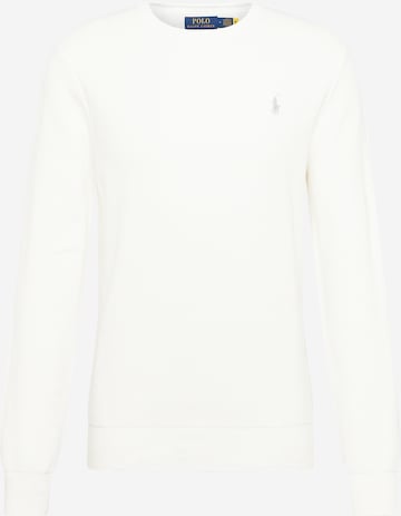 Pulover de la Polo Ralph Lauren pe alb: față