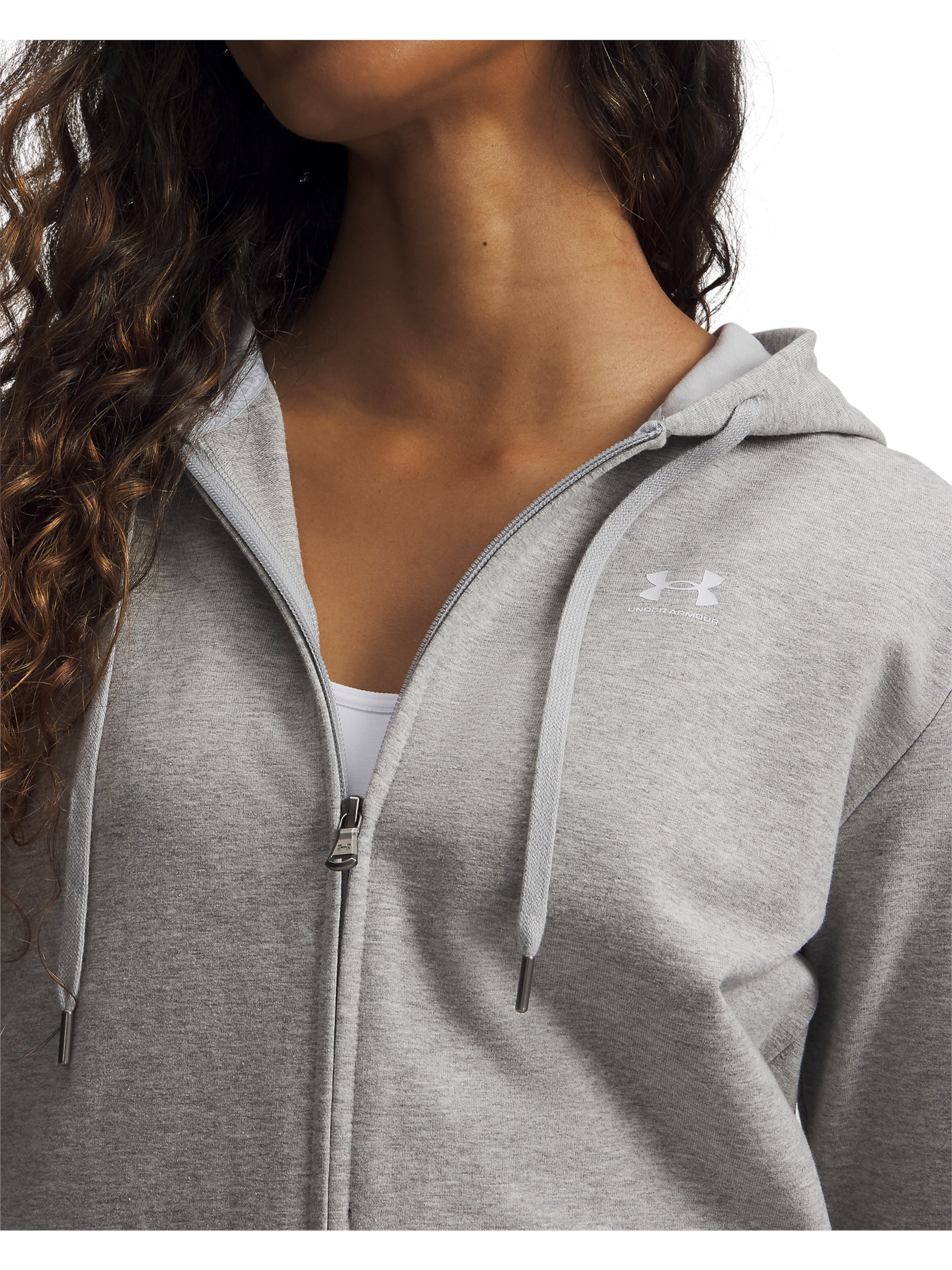 UNDER ARMOUR Functionele fleece jas in Grijs