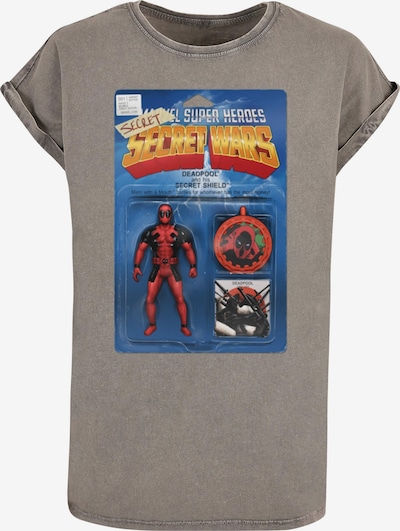 ABSOLUTE CULT Shirt 'Deadpool - Secret Wars Action Figure' in stone / mischfarben, Produktansicht