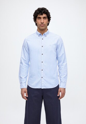 Regular fit Camicia di Lindbergh in blu: frontale