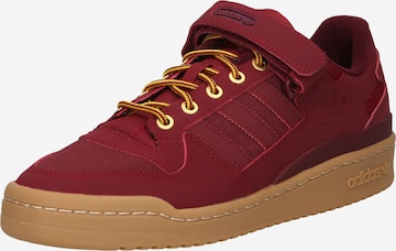 Baskets basses 'Forum' ADIDAS ORIGINALS en rouge : devant