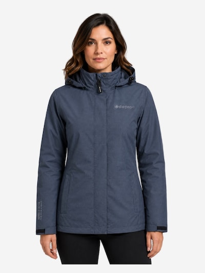 deproc Winterjacke 'Outdoorjacke LAVAL Damen Regenjacke, Wanderjacke' in S in dunkelblau, Produktansicht