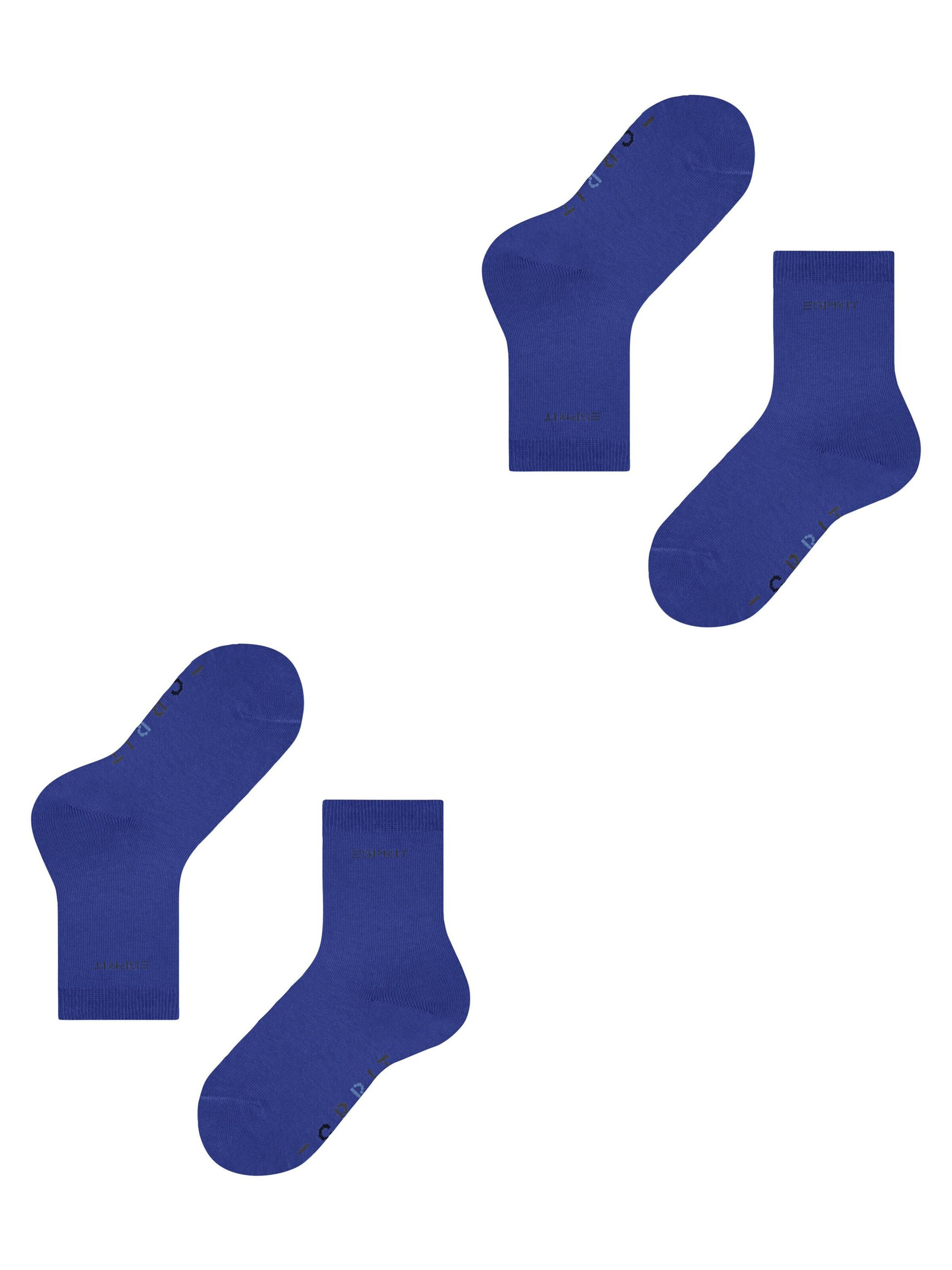 ESPRIT Socks 'Foot Logo 2-Pack' in Blue