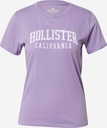 HOLLISTER Футболка в Лиловый: спереди