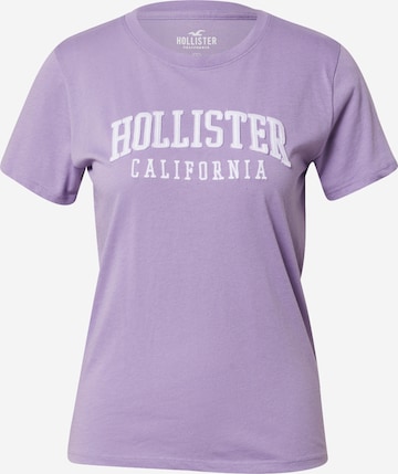 T-shirt HOLLISTER en violet : devant