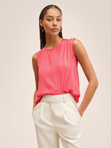MANGO Bluse 'MARACUYA' in Pink: Vorderseite