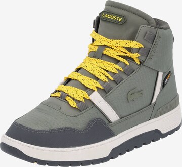LACOSTE Lace-Up Boots in Green: front