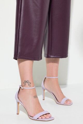 MIAMODA Wide leg Chino in Lila