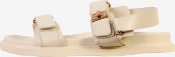 Super Mode Sandale 'Sandalen mit Klettverschluss von LBS' in Beige: Vorderseite
