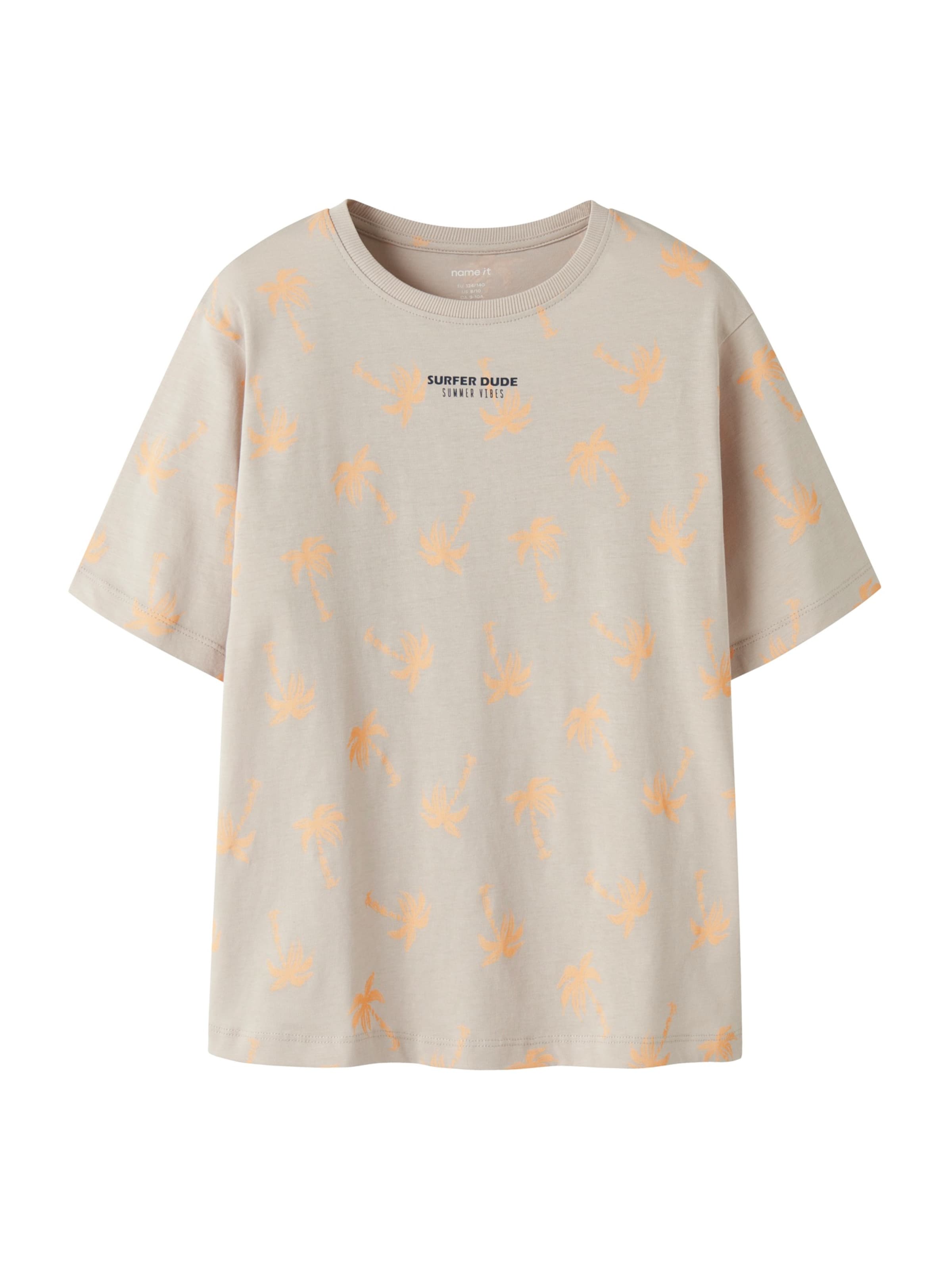Tricou 'NKMVENZEL' de la NAME IT pe bej: față