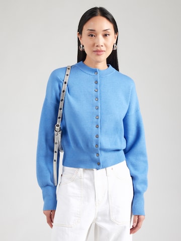 TOPSHOP Knit cardigan in Blue: front