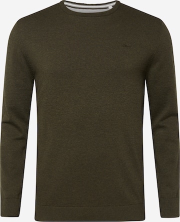 s.Oliver Men Big Sizes Sweater in Green: front