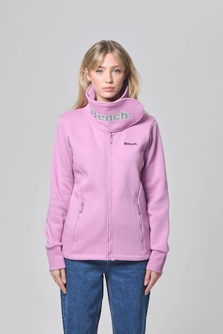 BENCH Athletic Zip-Up Hoodie 'Haylo' in Purple: front