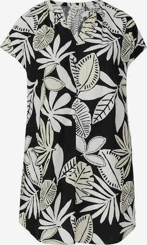 s.Oliver Red Label Plus Blousejurk in Zwart: voorkant