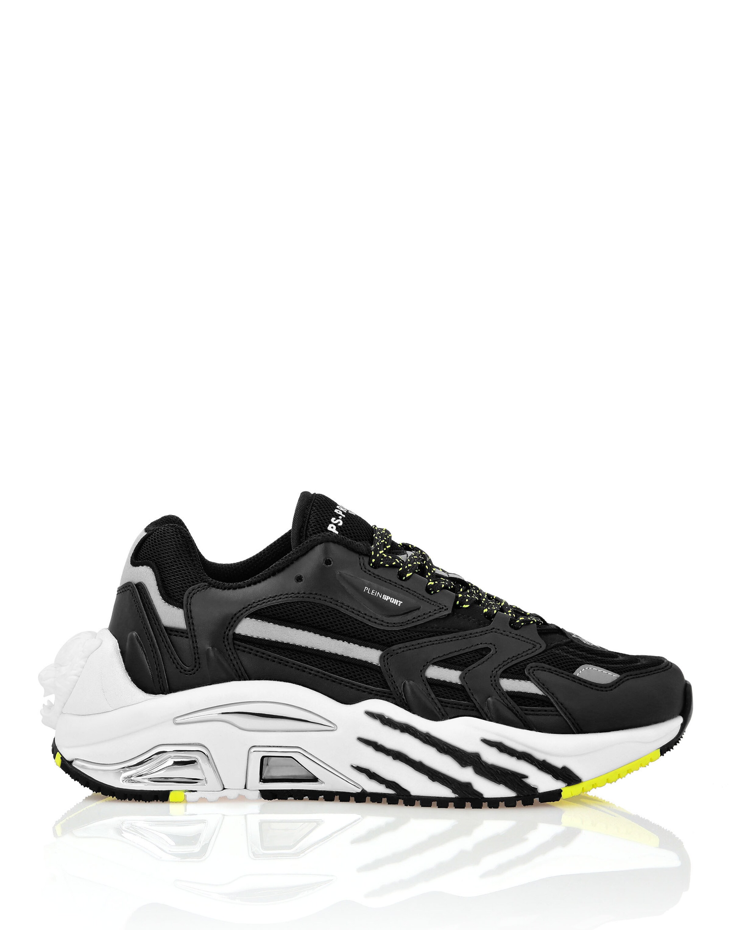 Plein Sport Sneakers 'The Scratch' in Black: front