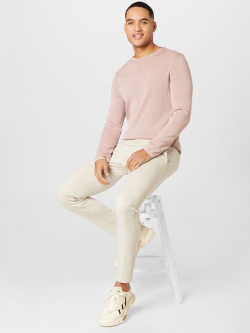 JACK & JONES Regular fit Sweater 'Leo' in Pink