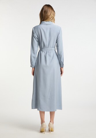 DreiMaster Klassik Shirt Dress in Blue