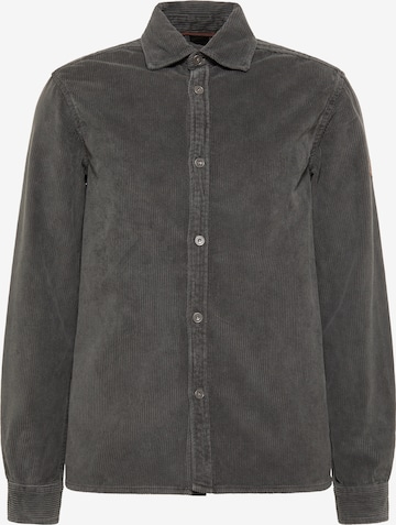DreiMaster Vintage Button Up Shirt in Grey: front