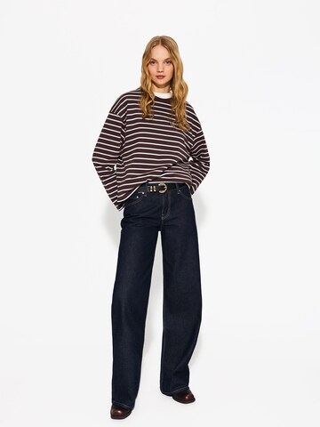 Bershka Tričko - Hnedá