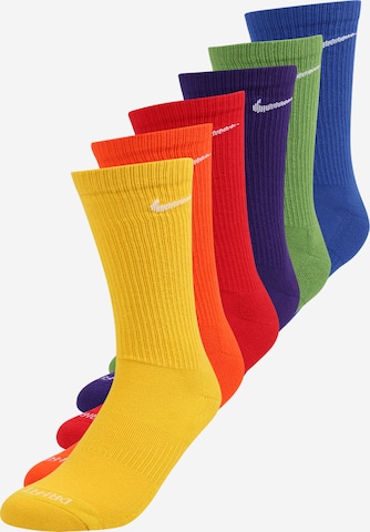 NIKE Athletic Socks in Blue: front