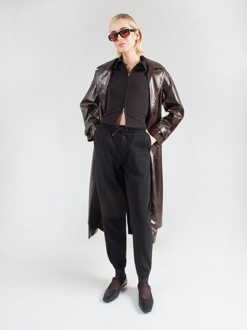 Monki Tapered Trousers in Black