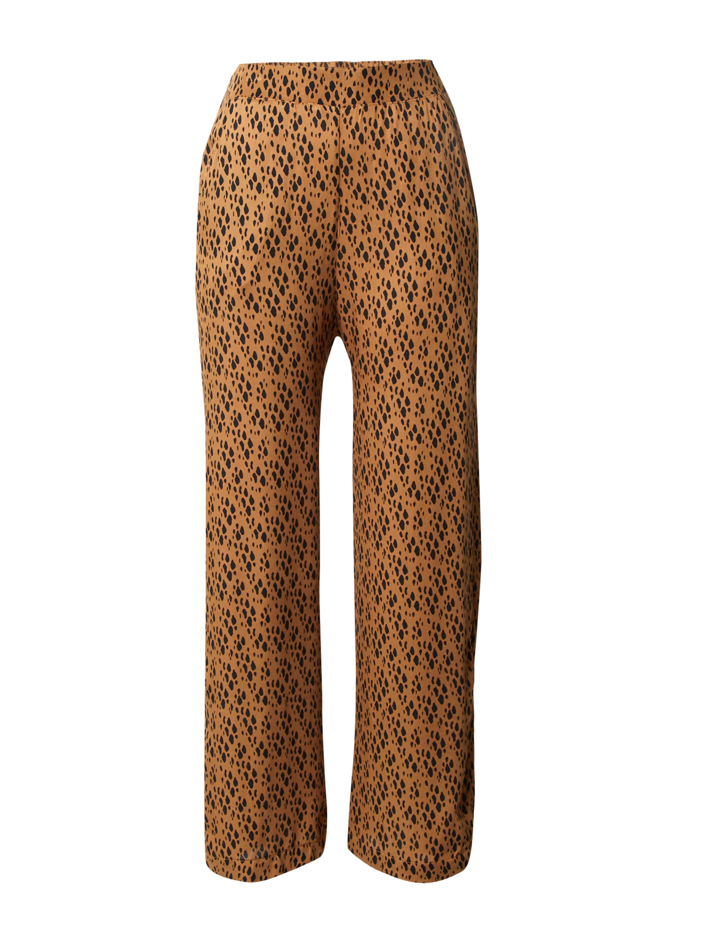 Bizance ParisWide Leg/ Široke nogavice Hlače 'PACO' - smeđa boja: prednji dio