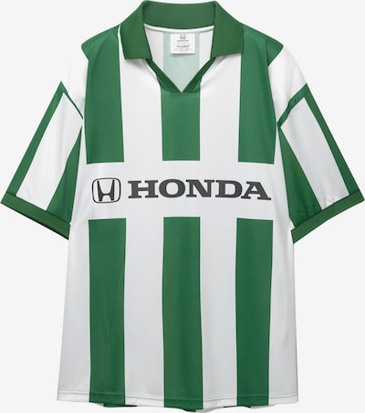 Pull&Bear Paita 'HONDA' värissä vihreä / musta / valkoinen, Tuotenäkymä