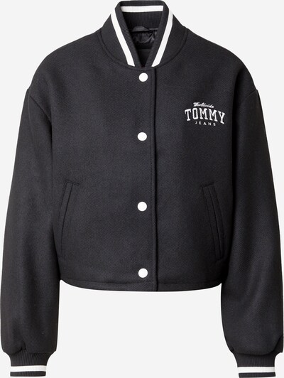 Tommy Jeans Prijelazna jakna 'Varsity' u crna / bijela, Pregled proizvoda