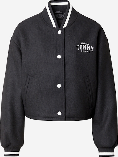 Geacă de primăvară-toamnă 'Varsity' Tommy Jeans pe negru / alb, Vizualizare produs