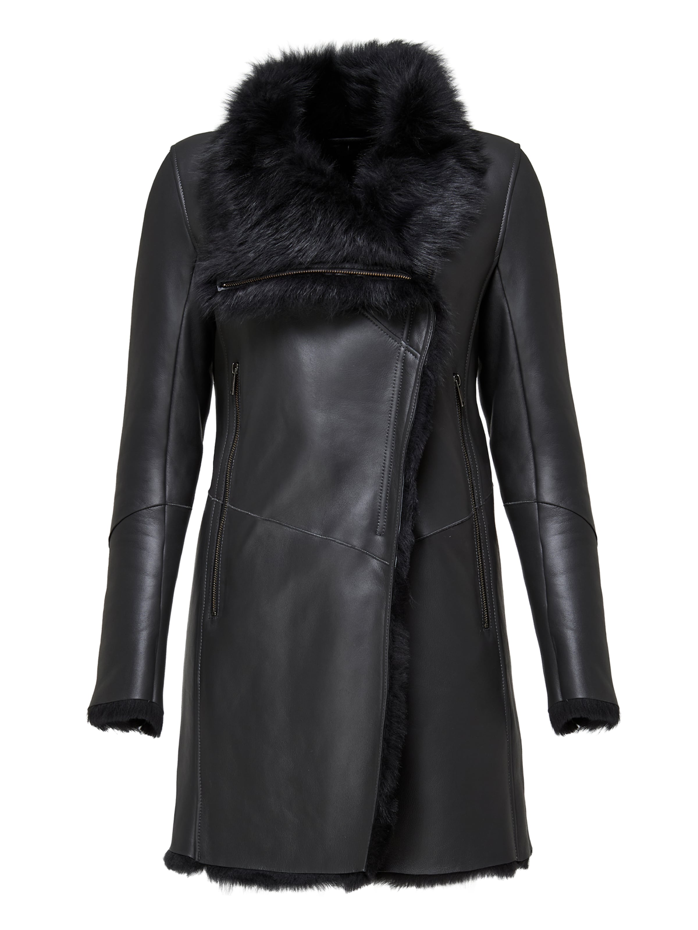 V S P Vinterfrakke 'Kristell' i grå: forside