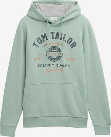 zaļš TOM TAILOR Sportisks džemperis: no priekšpuses