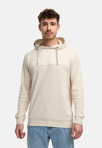 Sweat-shirt 'Tommaso' INDICODE JEANS en beige : devant