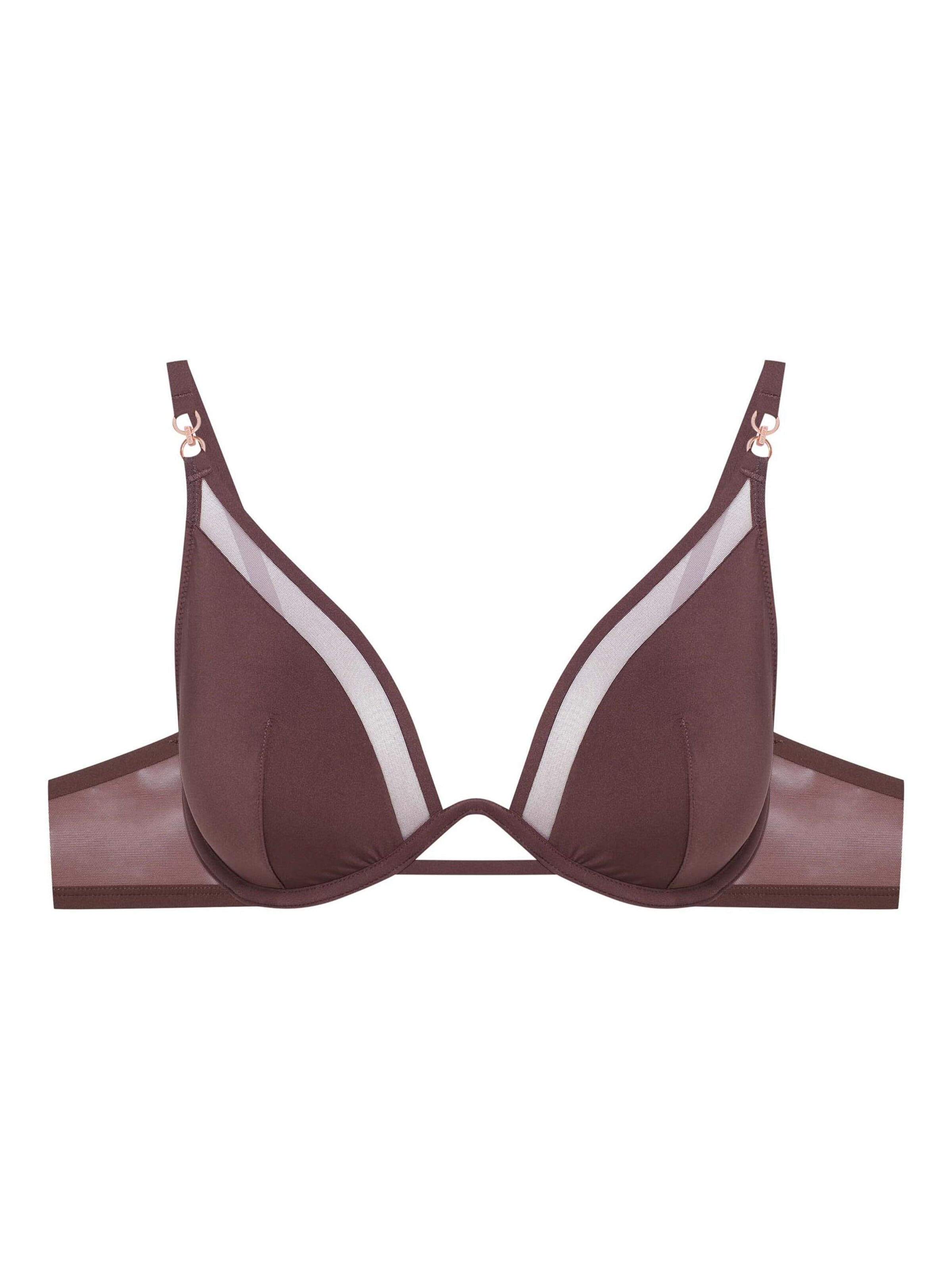 Bustino Reggiseno 'Ova' di ESOTIQ in marrone: frontale