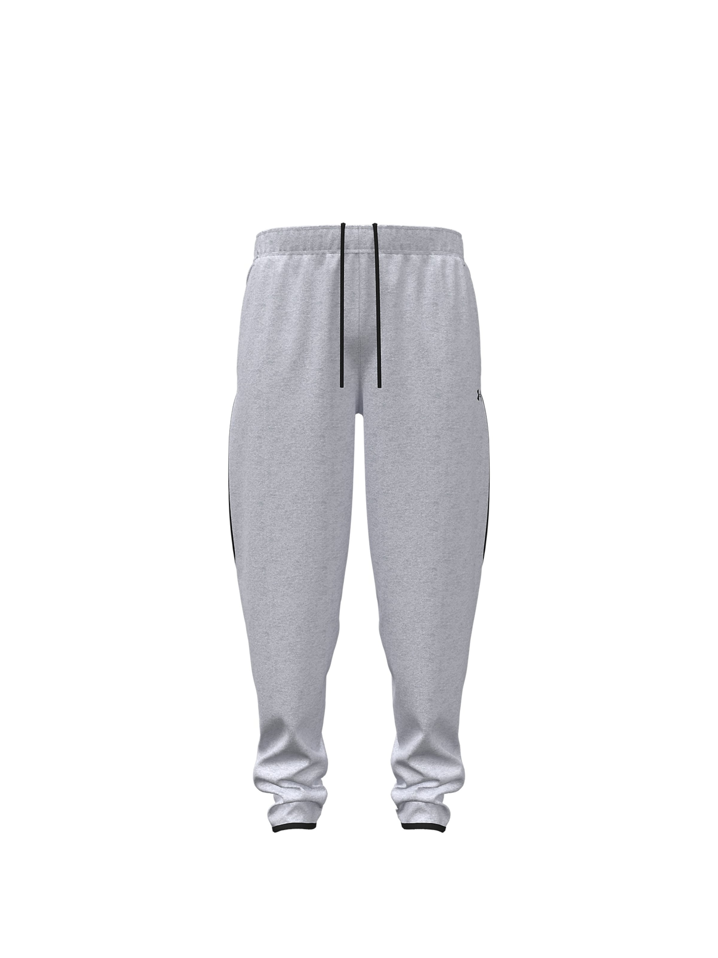 UNDER ARMOUR Tapered Sportbroek 'Unstoppable' in Grijs: voorkant