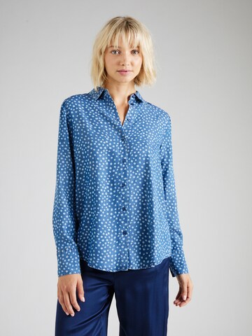 NÜMPH Blouse 'VILNA' in Blauw: voorkant