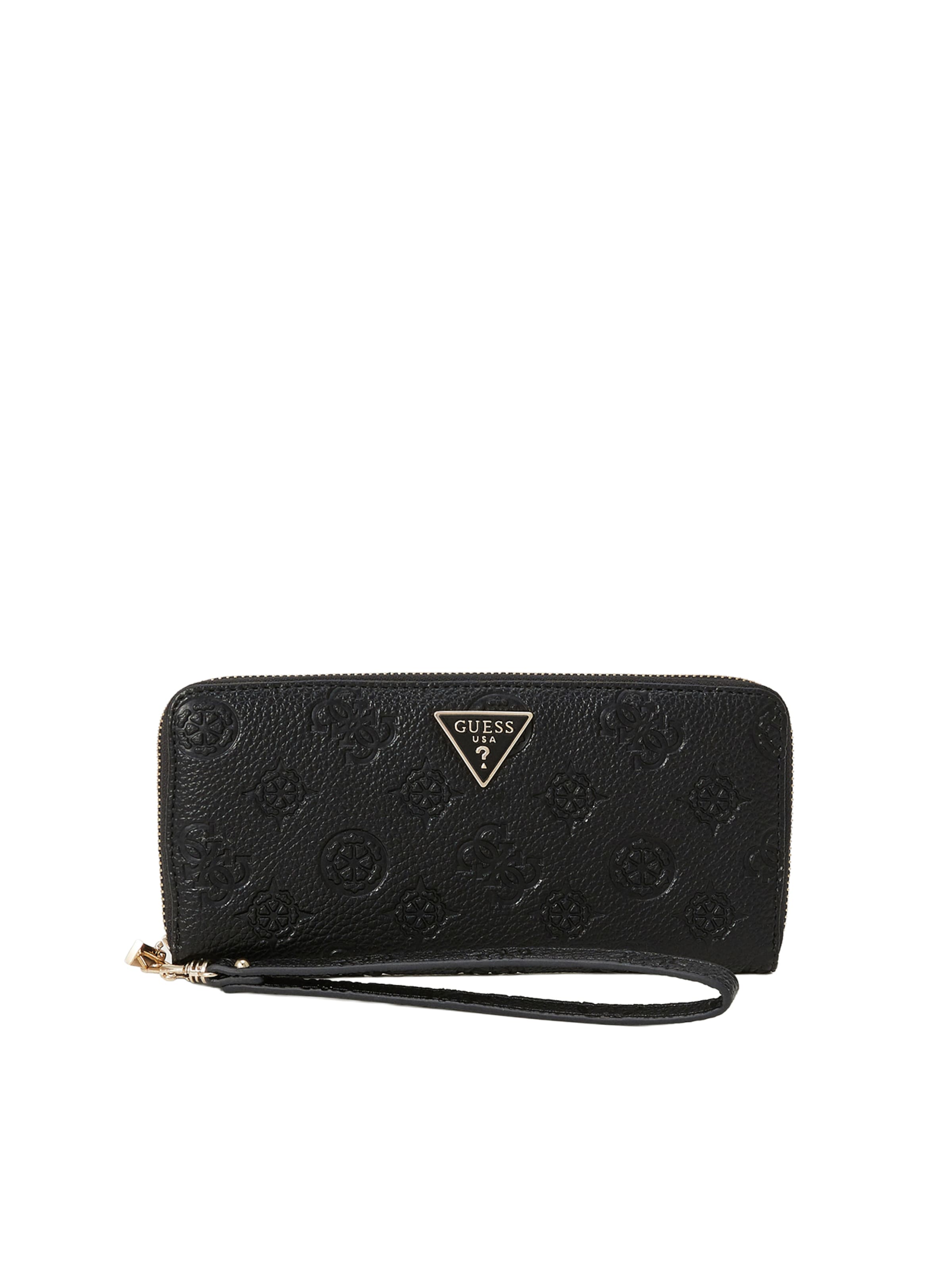 GUESS Peňaženka 'CRESIDIA II SLG LRG ZIP AROUND' - Čierna: predná strana