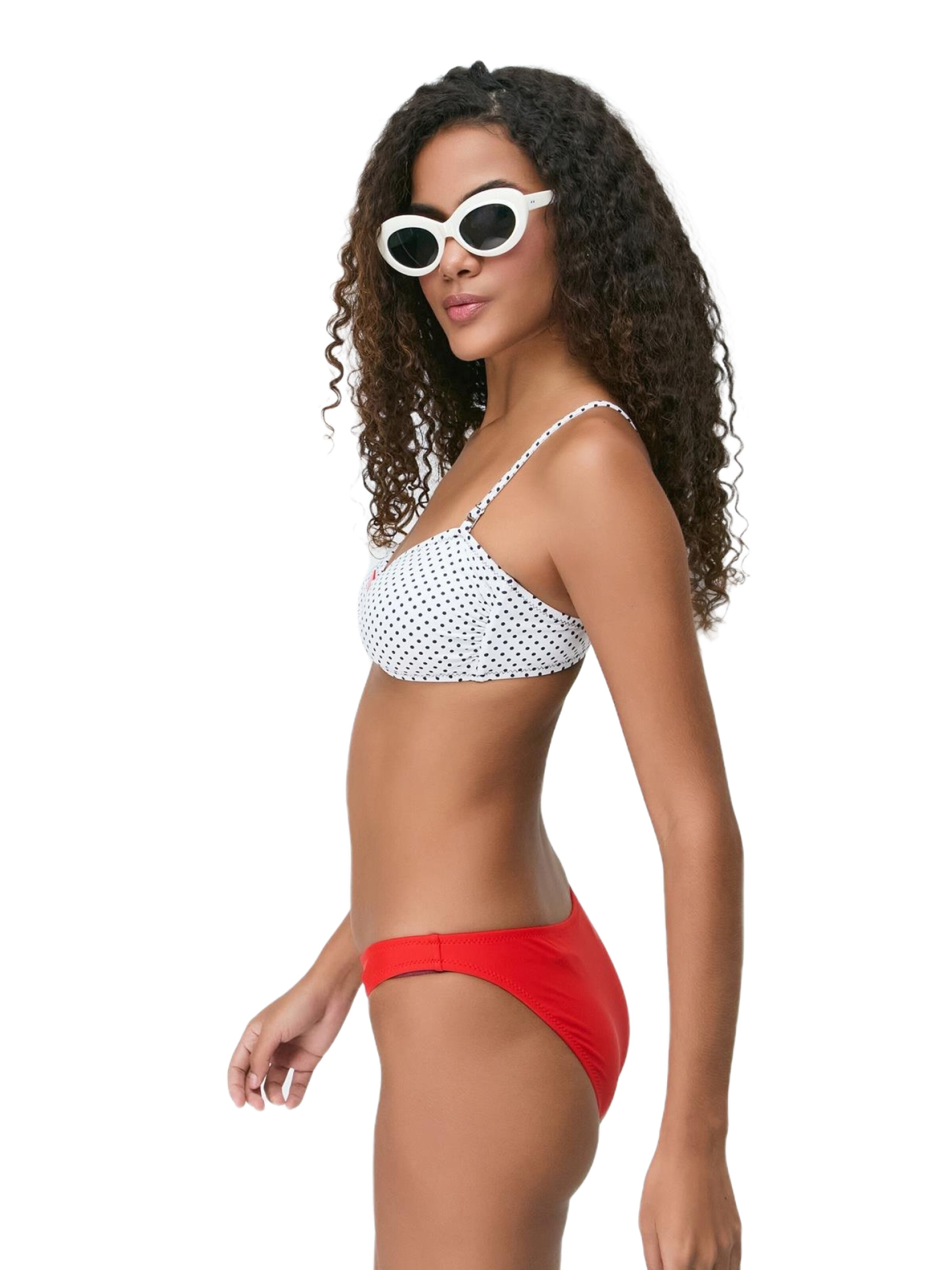 C&City Bandeau Bikini in Rood