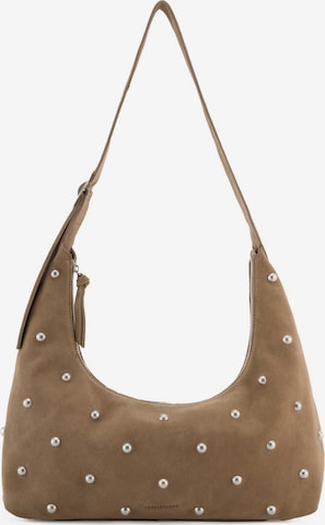 FREDsBRUDER Schultertasche 'Endless Beads' in Grau: Vorderseite