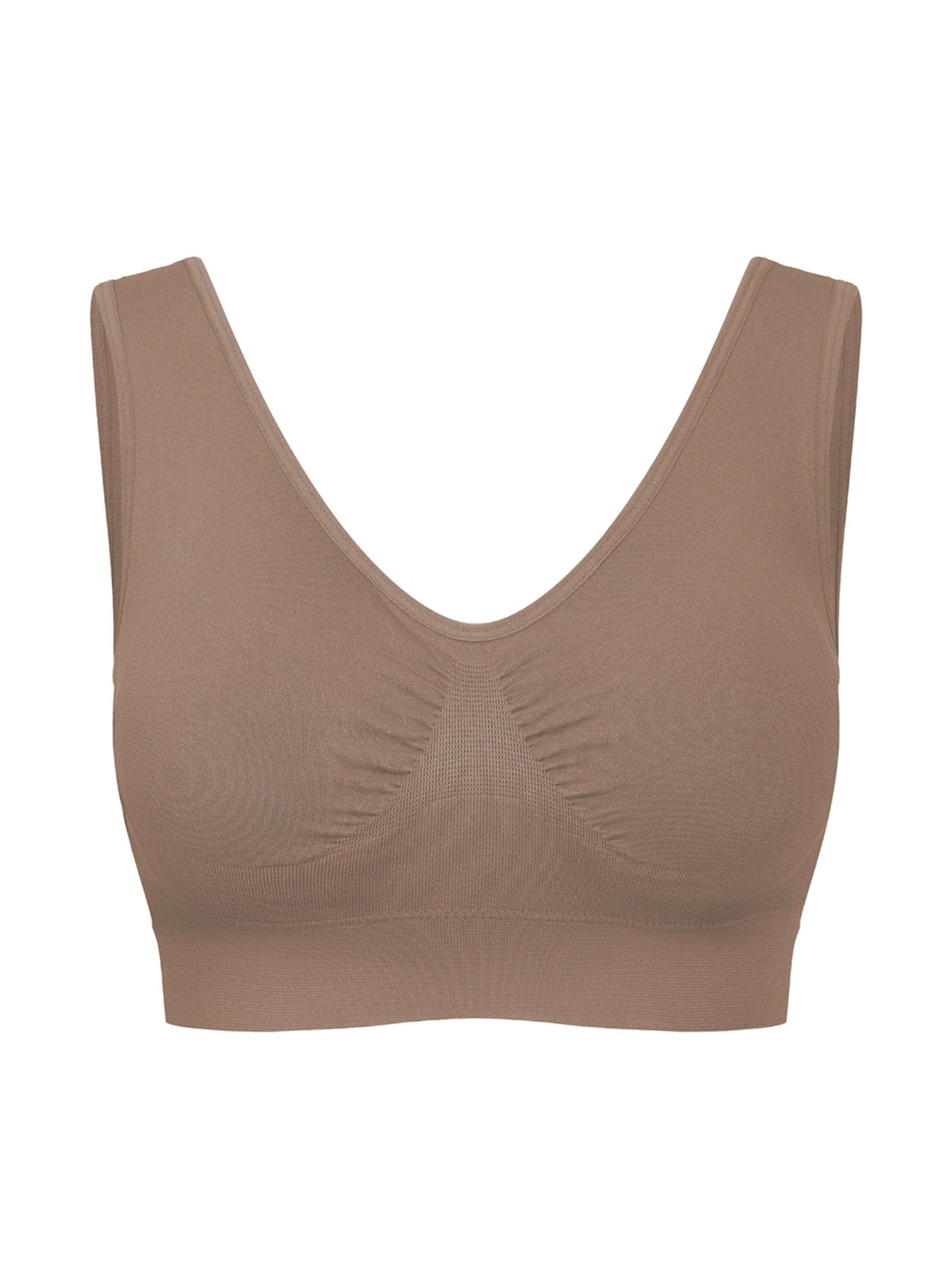 Bustier Soutien-gorge 'Comfy Bra' cfab en marron : devant