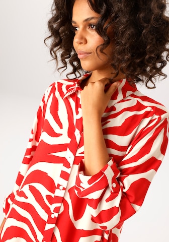 Aniston CASUAL Blusenkleid in Beige